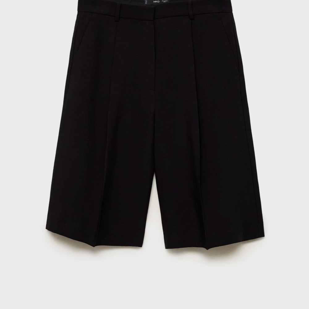 NWT MANGO
Women's Linen-Blend Suit Bermuda Shorts - Picture 6 of 8